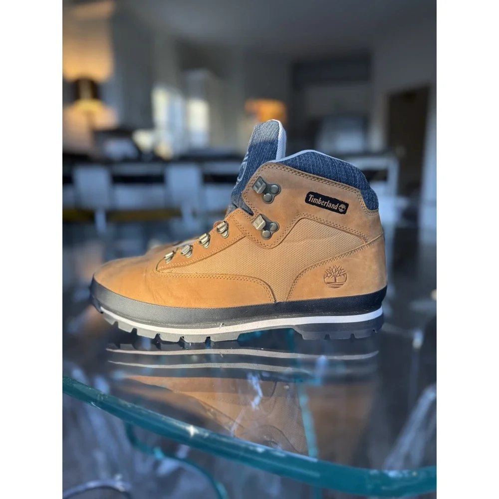 Timberland A1UBZ Men's Euro Hiker Boots‎ Size 13 Brown No Laces